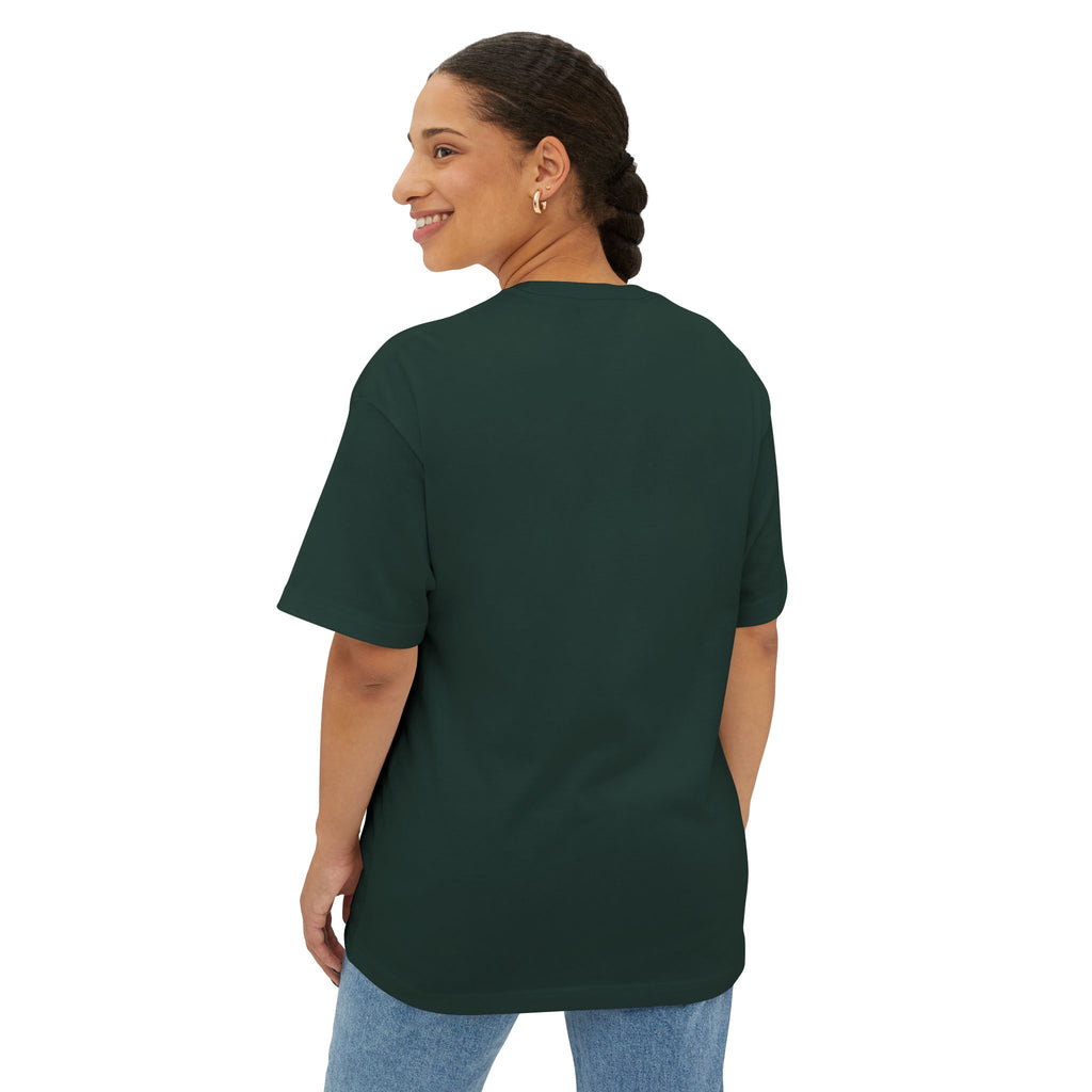 His Queen Tee — Gold Crown Graphic Oversized Boxy Shirt