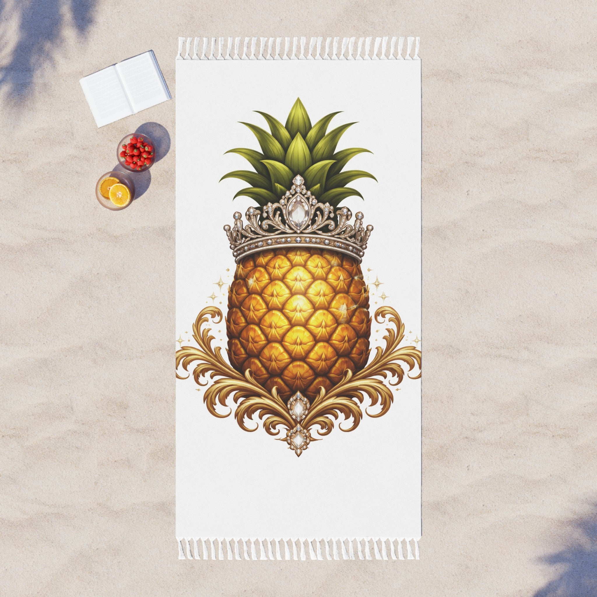 Tropical Boho Pineapple Queen Towel