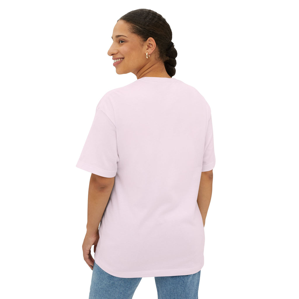 His Queen Tee — Gold Crown Graphic Oversized Boxy Shirt