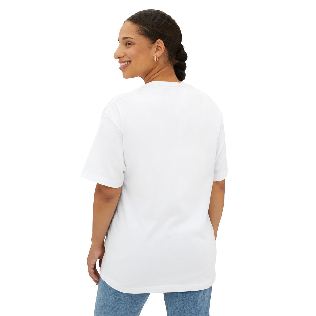His Queen Tee — Gold Crown Graphic Oversized Boxy Shirt